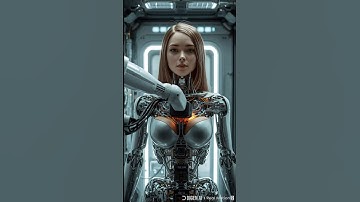 #future🤖✨"  with  AI:  🤖Robot with Man in market   #ai #artificialintelligence