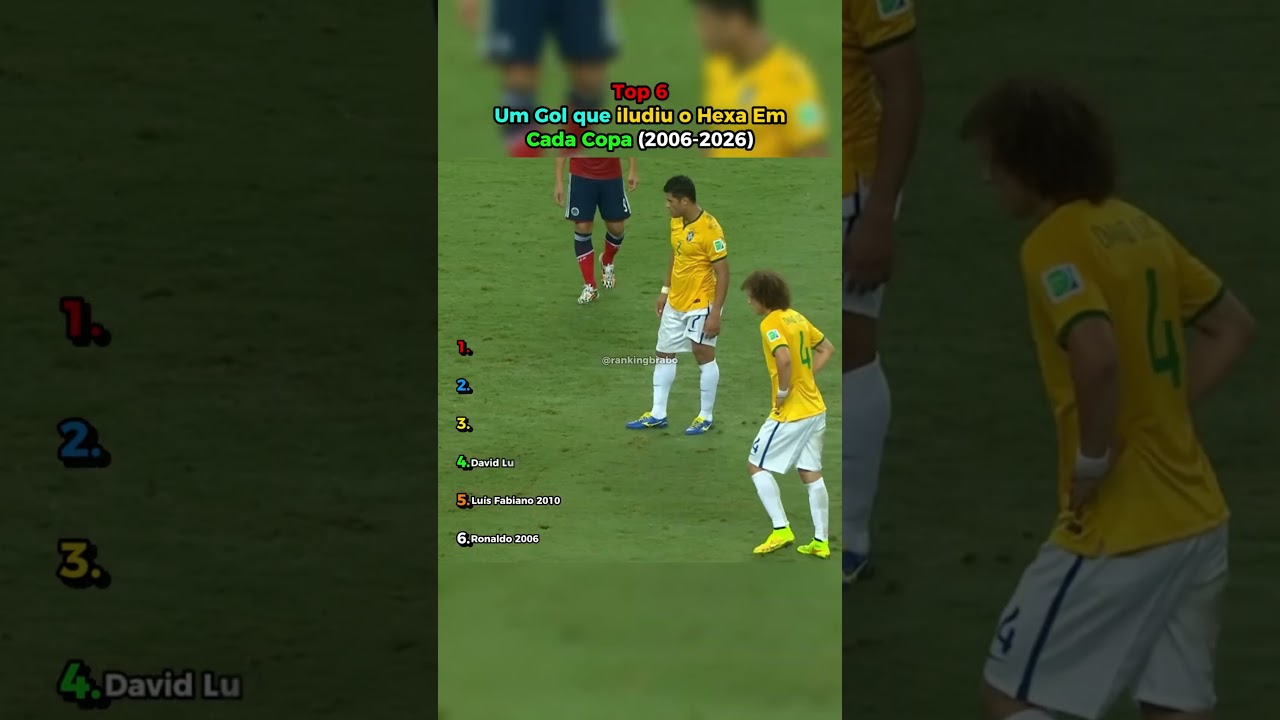 Top 6 Um Gol que iludiu o Hexa Em Cada Copa #shorts #futebol #brasil #top5 #ranking