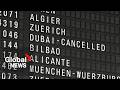 Passengers stranded at airports across the globe amid Iran crisis