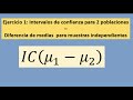 Intervalos de confianza 2 poblaciones - Clase 2 - Ejercicio 1