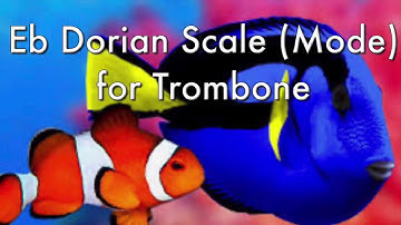 Eb Dorian scale (mode) for Trombone