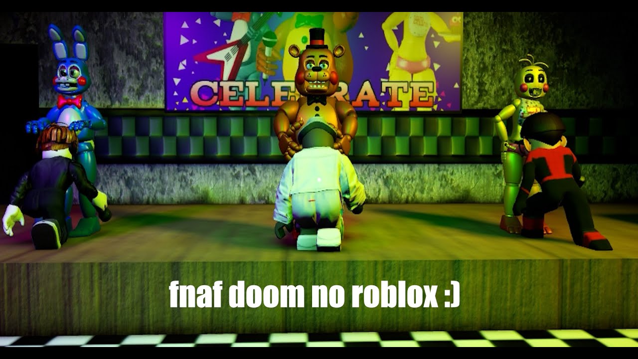 Nova saga: FNAF DOOM no ROBLOX! Moral do Video; Não corra nesse jogo P