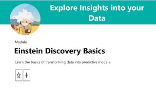 Explore Insights into your Data | Einstein Discovery Basics #cloud #salesforce #trailhead #lightning