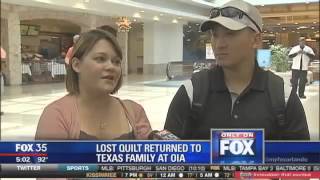 Texas family reunited with lost quilt made of deceased son's clothes