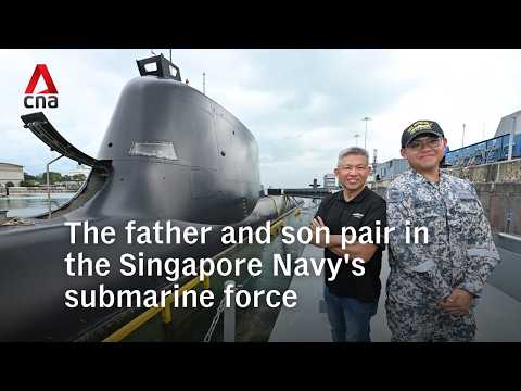 The father and son pair in the Singapore Navy's submarine force