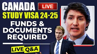 Canada Study Visa Funds & Documents [LIVE] Requirements | September 2024 & January 2025 Intake