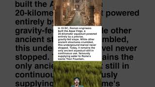 2,000-Year-Old Engineering Marvel Still Powering Rome #shorts #facts #history #historyshorts