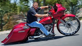 Harley 2022 Street Glide with FPE Touring 2 Into 1 Turnout Motorcycle After market Exhaust