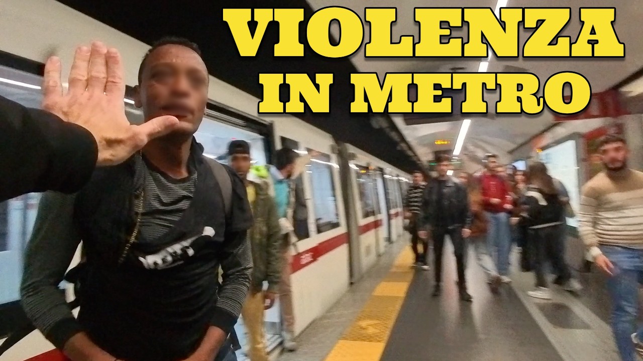 Violento dentro la metro picchia passeggeri e viene difeso da un buonista