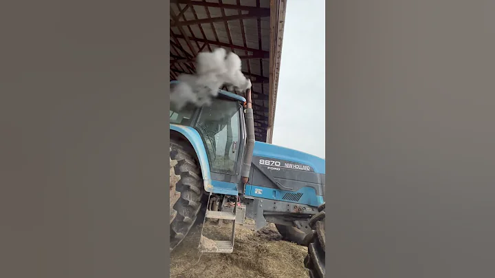 Old ford tractor #coldstart #dieselengine #shorts