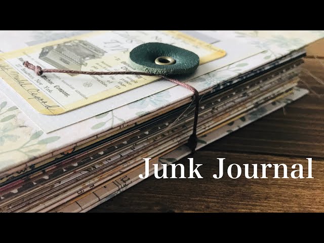 ジャンクジャーナルを作りました／Junk Journal - YouTube