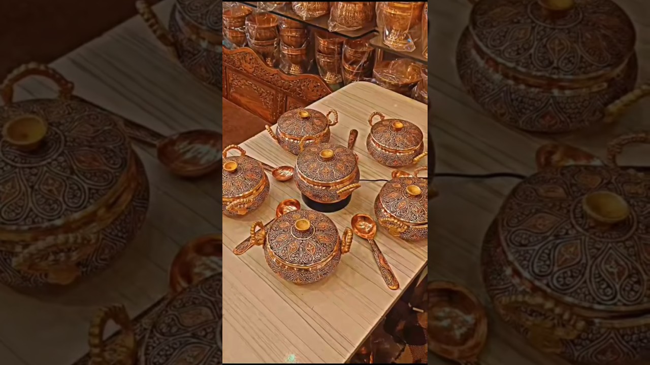 Designer Dish Bowl Set 😍|| Copper Bowls With Spoons🍁 || 