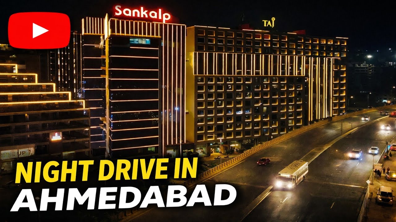 Ahmedabad City Drone Shots at Night: Rich History to Vibrant Present | Gujarat | Traveldevibe