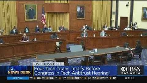 CEOs Of Facebook, Apple, Amazon, Google Face Tough Questions In House Judiciary Antitrust Probe