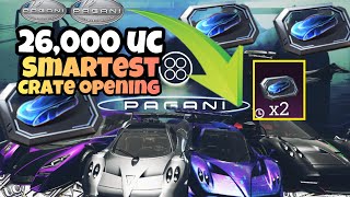 Smartest 😎 Pagani Crate Opening • Ghost Crate Opening • 26000 UC Speed Drift in BGMI