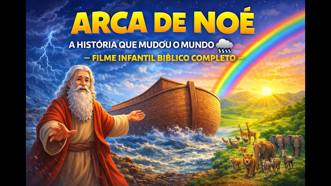 A História da Arca de Noé 🌈 | O Grande Dilúvio e a Promessa de Deus ...