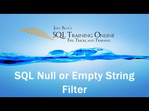 Sql check if null