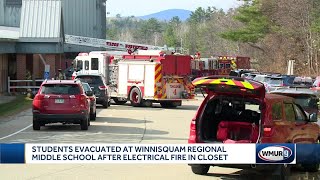 Students evacuated at Winnisquam Regional Middle School after electrical fire