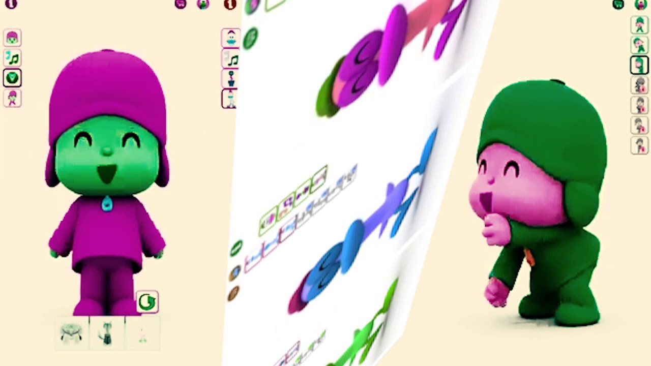 games people play POCOYO REVERS 2018 NEW VIDEO TALKING MY PATO for kiDs baby color
