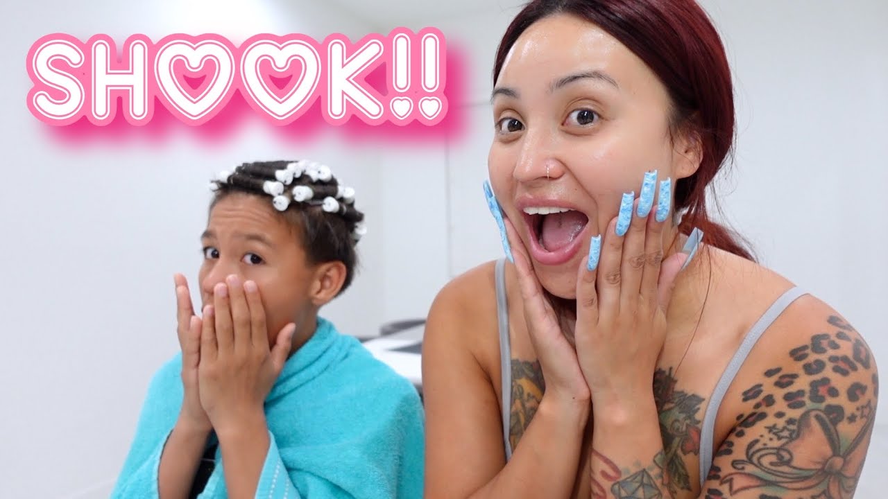 I PERMED JJ'S HAIR!! **shook**