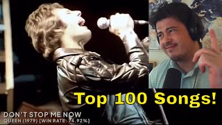 American Reacting to the Top 100 Most Recognizable Songs Ever!