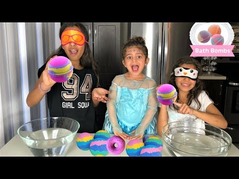 Guess the Bath Bomb Challenge!! sis vs sis