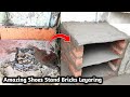 Amazing Shoes Stand - House building Cement Sand Bricks Leyaring