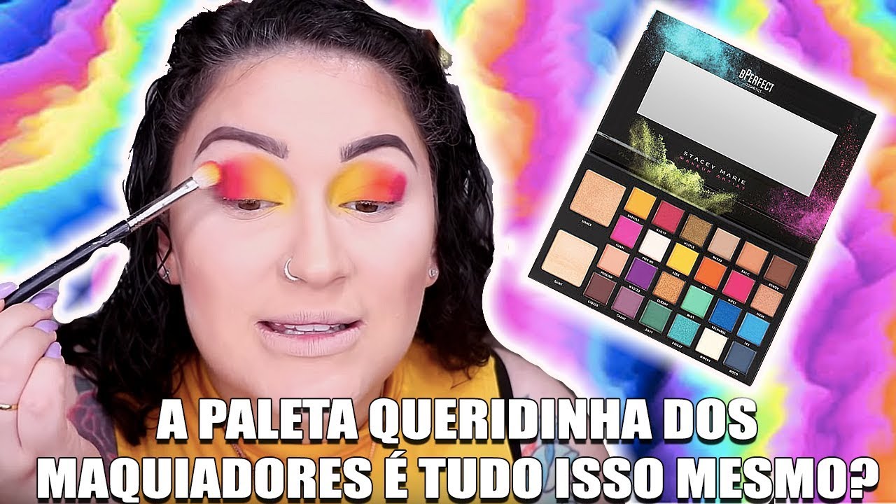 INVENTEI UMA MAKE NÍVEL HARD DE CARNAVAL COM UMA PALETA QUE NUNCA USEI! | Duda Fernandes