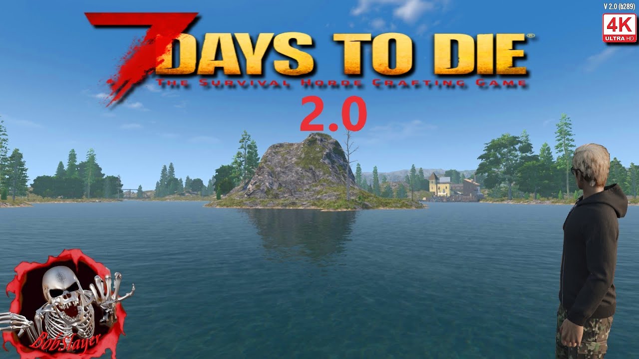 7 Days To Die 2.0 Update Day One Base place!! Can Zombies Swim - YouTube