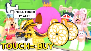 Buying Whatever My Fans TOUCH In Adopt Me! *EXTREME* (ROBLOX)