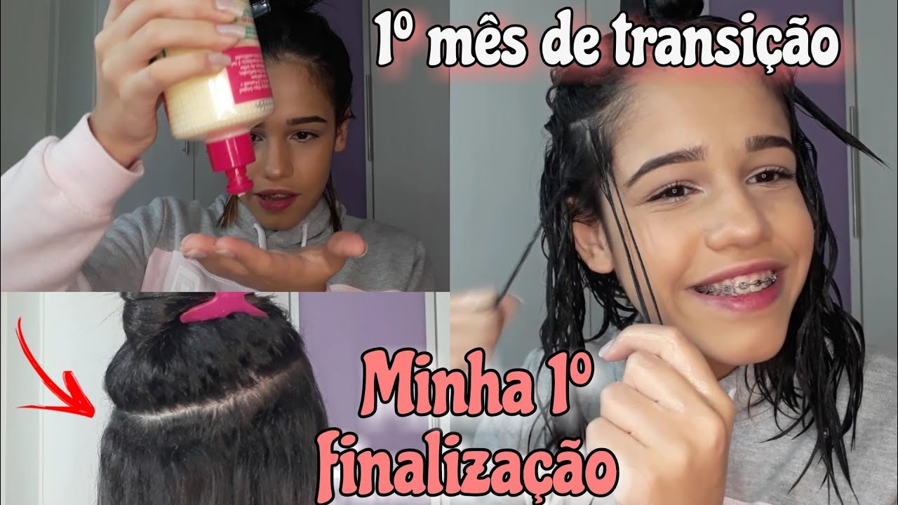 1° mês de transição capilar + primeira finalização *fiz dedolis no cabelo todo*