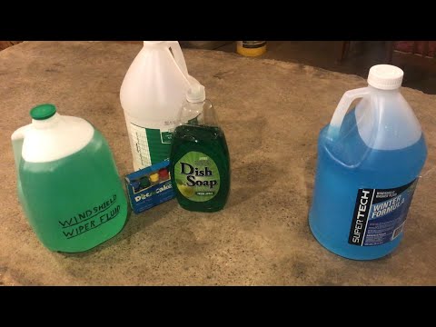 (REVISED) making LOW COST windshield wiper fluid