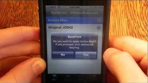 How to Change Font on 4.2.1 iPhone, iPod Touch   iPad - BytaFont
