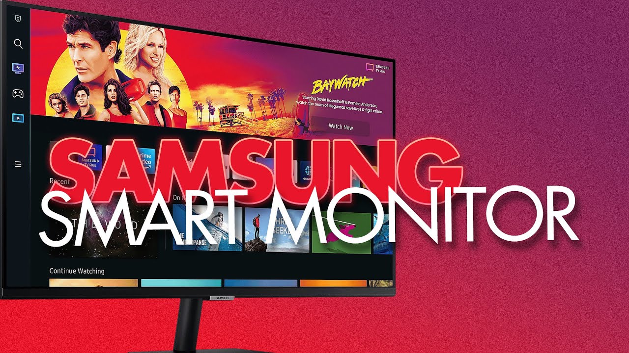 Samsung Smart Monitor M8 32'' en resolution UHD 4K. Le 1er écran tout-en-un  pour accéder facilement à vos applications de divertissement et travail.