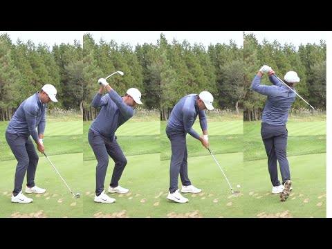 [골프스윙&amp;amp;슬로모션]세계랭킹 1위 브룩스 켑카(Brooks Koepka)의 아이언 샷과 드라이버 샷 슬로모션