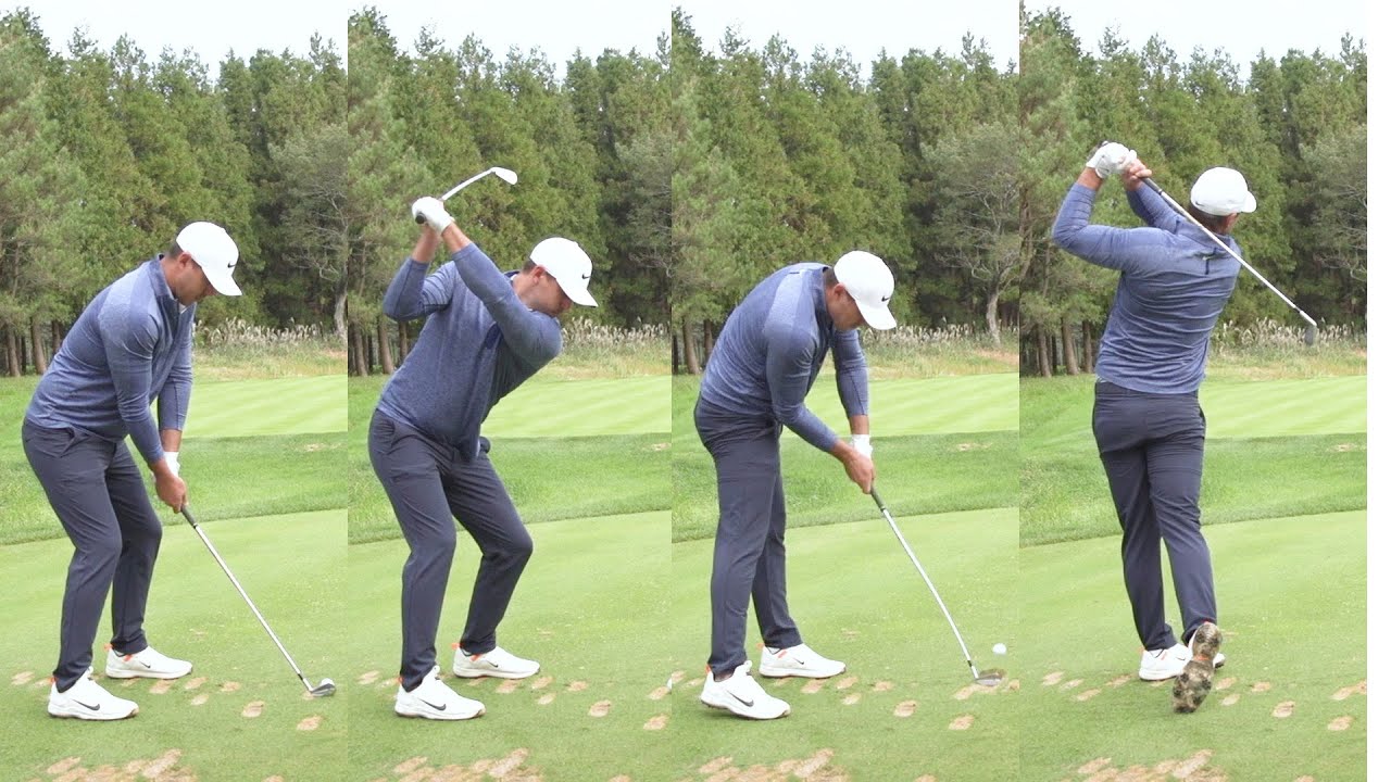 [골프스윙&슬로모션]세계랭킹 1위 브룩스 켑카(Brooks Koepka)의 아이언 샷과 드라이버 샷 슬로모션 YouTube