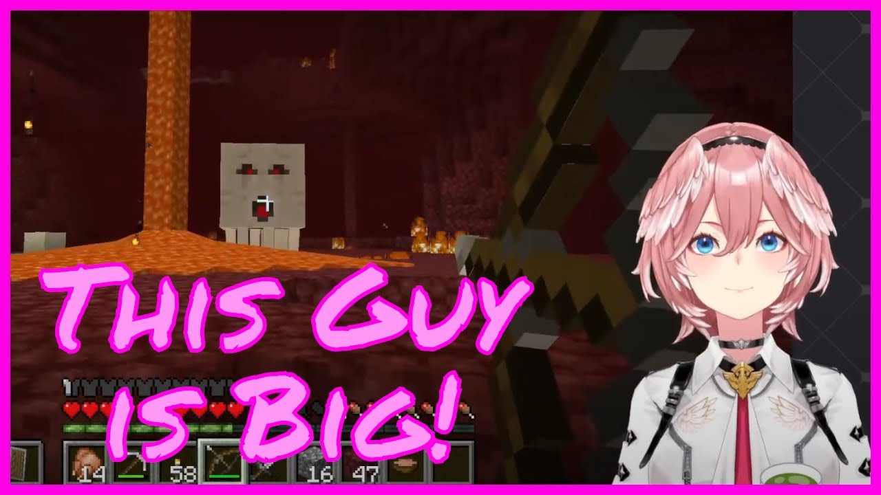 Lui visits the Nether for the first time [Hololive, Minecraft]