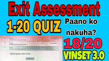 Exit Assessment VINSET 3.0