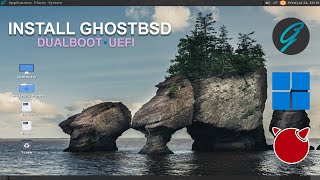Install GhostBSD (FreeBSD)  - Dual Boot With Windows