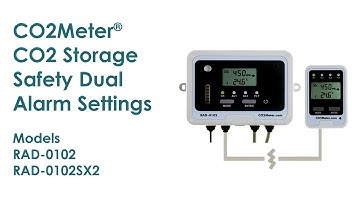 CO2 Storage Safety Dual Alarm Settings