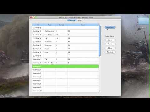 Inventory editor for Mac