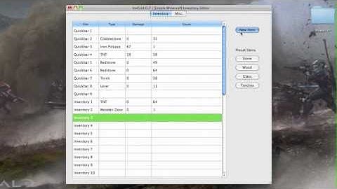 Inventory editor for Mac