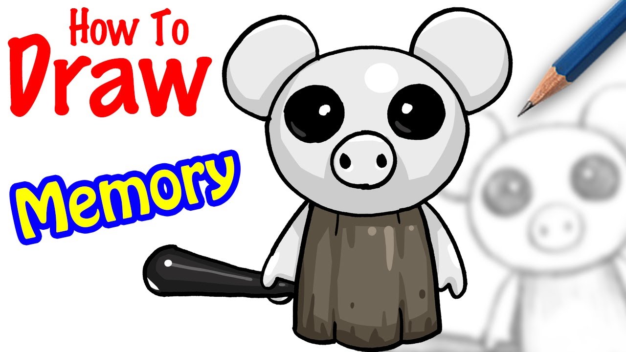 How To Draw Memory Piggy Youtube - drawing cute roblox piggy images
