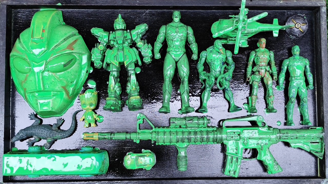 AVENGERS ACTION FIGURE RESTORATION, SPIDER-MAN MILES, HULK, THOR, CAPTAIN AMERICA, VENOM, THANOS