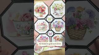 ✨ Cardmaking papercraft collection with pre-cut decoupages and papers