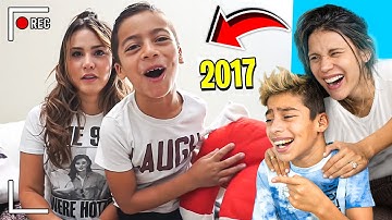 REACTING To Our FIRST EVER YOUTUBE VIDEO!!! (SO CRINGE) 😂 | The Royalty Family
