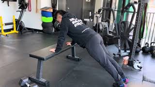Incline Scap Push Ups