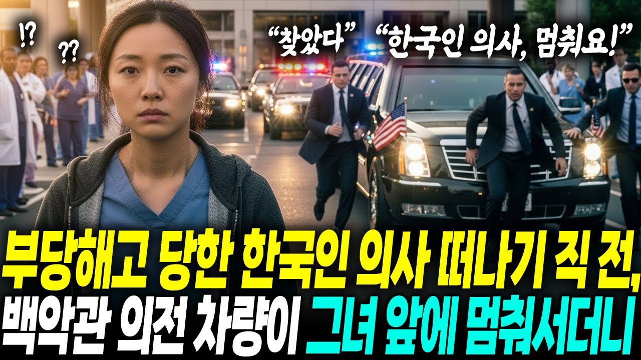 미국 병원에서 추방 당한 한국인 의사, 갑자기 백악관 의전차량이 나타나 대통령이 그녀를 향해 경례한 충격적 이유
