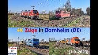 4K Züge in Bornheim (DE) (1-3-2023)