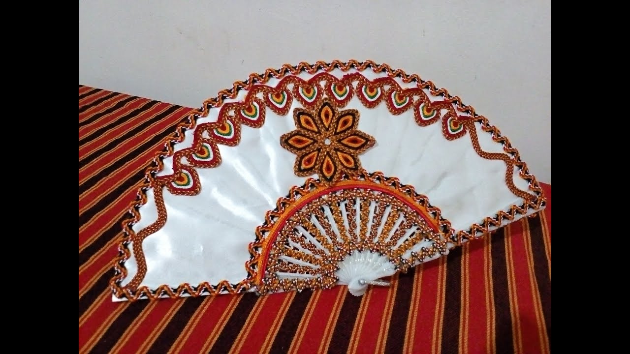 طريقة بسيطة جدا لتزيين مروحة قبائلية